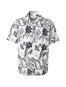 Рубашка на пуговицах Comfort fit SELECTED SLHRLXAIR, кремовый