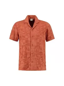 Рубашка на пуговицах Comfort fit Shiwi TOWELING, оранжевый
