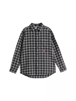 Рубашка на пуговицах Comfort fit Tommy Jeans, черный