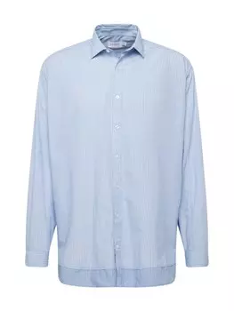 Рубашка на пуговицах Comfort fit TOPMAN, светло-синий