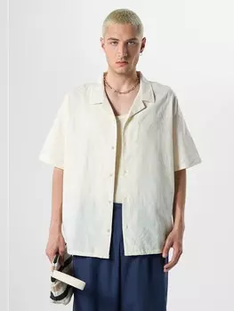 Рубашка на пуговицах Comfort fit VAMOS CLO Amaranth, белый