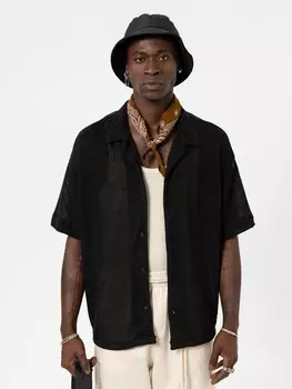 Рубашка на пуговицах Comfort fit VAMOS CLO Ixora, черный