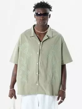 Рубашка на пуговицах Comfort fit VAMOS CLO, пастельный зеленый