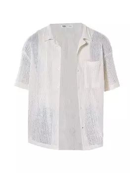 Рубашка на пуговицах Comfort fit VAMOS CLO Lithodora, белый