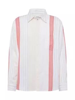 Рубашка на пуговицах Comfort fit WEEKDAY, белый