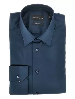Рубашка на пуговицах Emporio Armani, синий