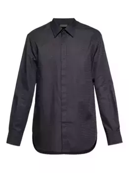 Рубашка на пуговицах EMPORIO ARMANI, синий