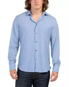 Рубашка на пуговицах «Феникс» State Of Matter, белый/синий