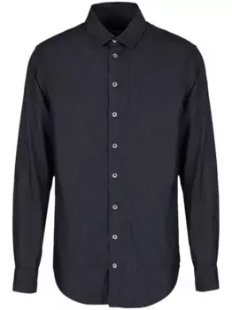 Рубашка на пуговицах GIORGIO ARMANI, синий