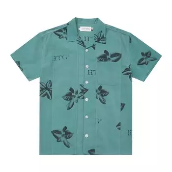 Рубашка на пуговицах Honor The Gift, темно-бирюзовая