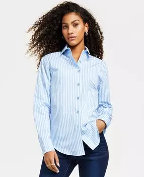 Рубашка на пуговицах из хлопкового поплина для юниоров Self Esteem, мульти