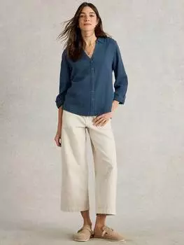 Рубашка на пуговицах из органического хлопка annie White Stuff, темно-синий