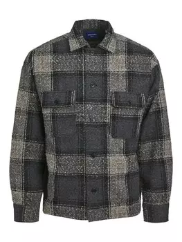 Рубашка на пуговицах JACK & JONES Roxbury Boucle, серый