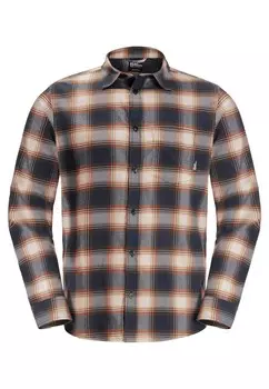 Рубашка на пуговицах JACK WOLFSKIN Regular fit Athletic Button Up Shirt, темно-синий