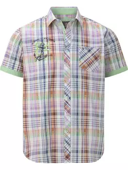 Рубашка на пуговицах Jan Vanderstorm Olian, разноцветный