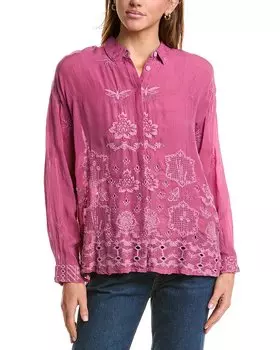 Рубашка на пуговицах Johnny Was Slim Audrey, фиолетовый