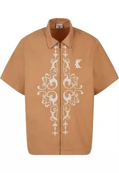 Рубашка на пуговицах Karl Kani, темно-бежевый