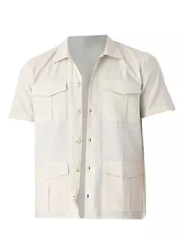 Рубашка на пуговицах классического кроя Antioch, экрю