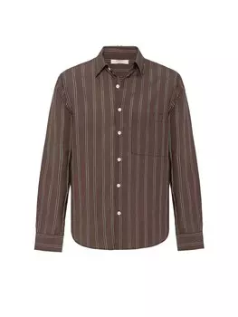 Рубашка на пуговицах классического кроя Antioch Anibal, цвет Chocolate/Dark brown