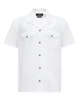 Рубашка на пуговицах классического кроя Antioch, белый