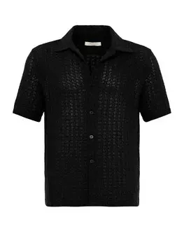 Рубашка на пуговицах классического кроя Antioch, черный