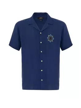 Рубашка на пуговицах классического кроя Antioch, индиго