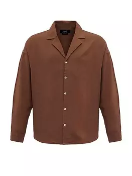 Рубашка на пуговицах классического кроя Antioch, коричневый