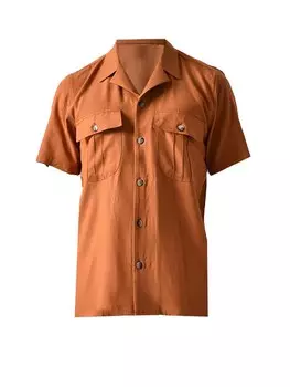 Рубашка на пуговицах классического кроя Antioch Ruggero, цвет Dark orange
