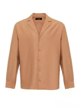 Рубашка на пуговицах классического кроя Antioch, светло-коричневый