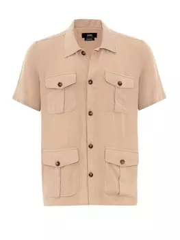 Рубашка на пуговицах классического кроя Antioch, темно-бежевый