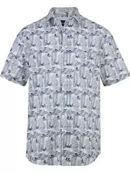 Рубашка на пуговицах классического кроя BABISTA, синий