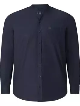 Рубашка на пуговицах классического кроя BABISTA, темно-синий