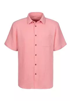 Рубашка на пуговицах классического кроя BEACH TIME, розовый