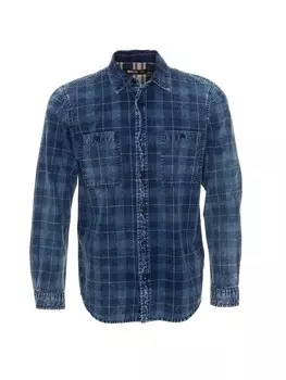 Рубашка на пуговицах классического кроя BIG STAR INDERS, синий