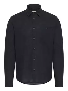 Рубашка на пуговицах классического кроя BLEND BHBAY LINEN, черный