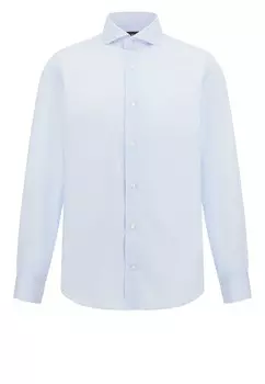 Рубашка на пуговицах классического кроя Boggi Milano, светло-синий