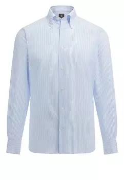 Рубашка на пуговицах классического кроя Boggi Milano, светло-синий