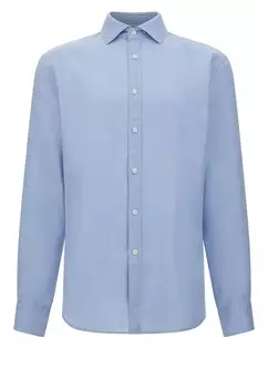 Рубашка на пуговицах классического кроя Boggi Milano, светло-синий