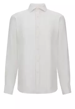 Рубашка на пуговицах классического кроя Boggi Milano, белый