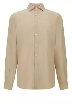 Рубашка на пуговицах классического кроя Boggi Milano, бежевый