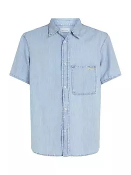 Рубашка на пуговицах классического кроя Calvin Klein Jeans, синий деним