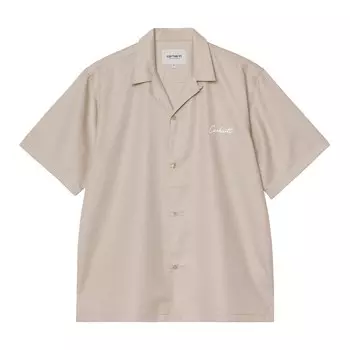 Рубашка на пуговицах классического кроя Carhartt WIP, бежевый