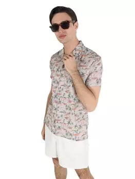 Рубашка на пуговицах классического кроя Colin's, бежевый