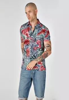 Рубашка на пуговицах классического кроя Colin's, разноцветный