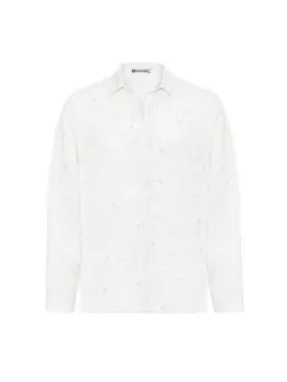 Рубашка на пуговицах классического кроя Dandalo, белый