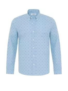 Рубашка на пуговицах классического кроя Dandalo, цвет Light blue/Dark blue