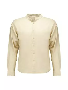 Рубашка на пуговицах классического кроя Deeluxe Smithy, светло-бежевый