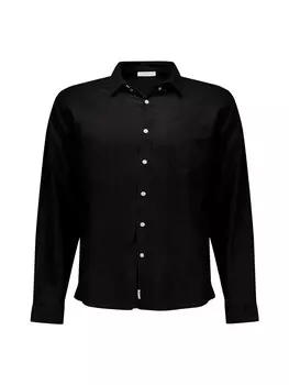 Рубашка на пуговицах классического кроя Deeluxe Sole, черный