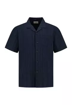 Рубашка на пуговицах классического кроя Dstrezzed Sirius, темно-синий