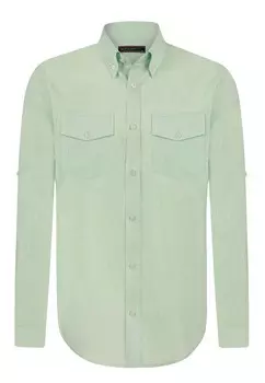 Рубашка на пуговицах классического кроя Felix Hardy, мятный